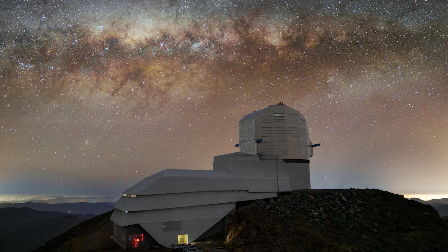 Vera Rubin Observatory under the Milky Way