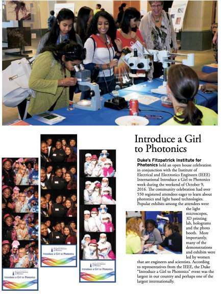 Introduce a Girl to Photonics in with IEEE